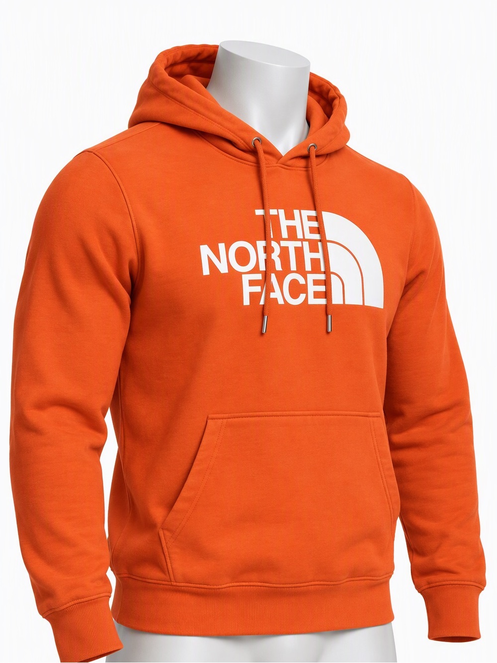 Men's The North Face Hoodie Size Medium Orange White